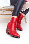 Жіночі ковбойські чоботи на високому каблуці Lu Boo Red