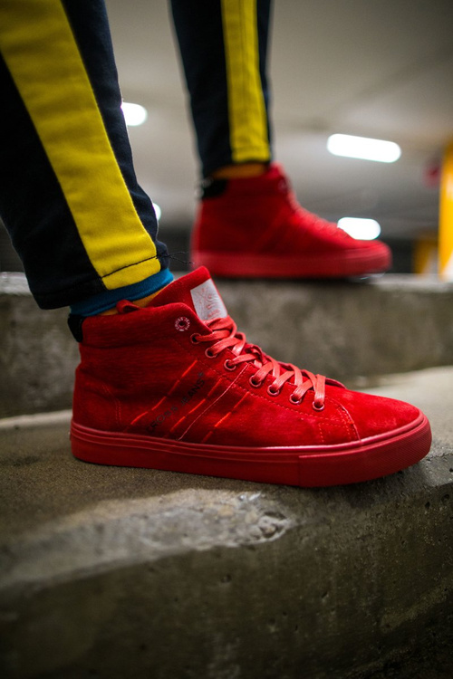 Чоловічі високі кросівки Cross Jeans Leather Suede Red EE1R4055C