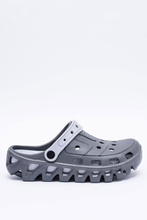 Темно-сірі чоловічі садові легкі шльопанці Kroks Eva