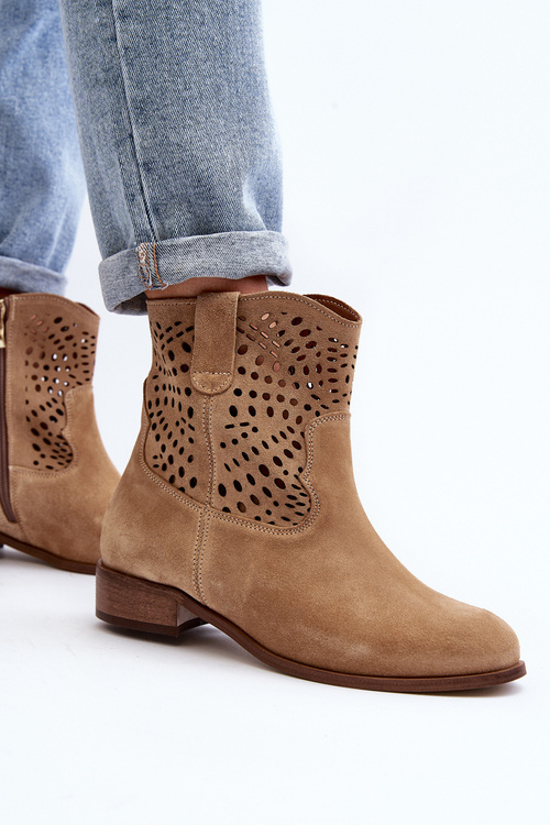 Жіночі бежеві черевики Lewski Shoes 3301/2