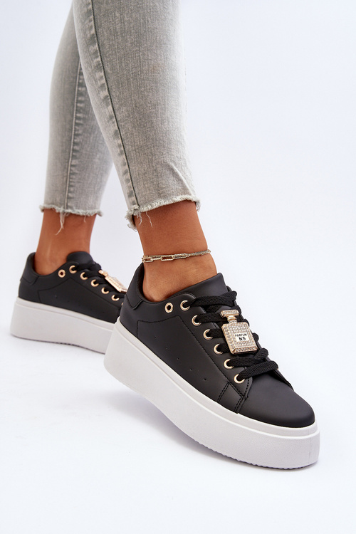 Жіночі кросівки з прикрасами Чорні Celedria