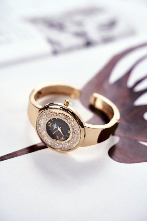 Жіночий годинник Michael John Gold Black Turana