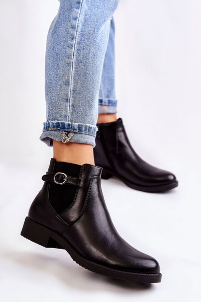 Жіночі теплі черевики Jodhpur Black Janette