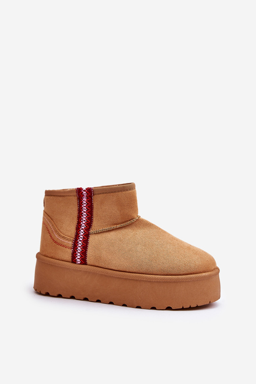 Жіночі зимові черевики на платформі утеплені Camel Lomessa