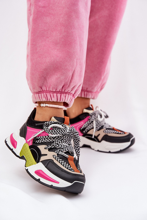 Кросівки Жіночі Спортивні Черевики З Подвійним Шнурівкою Чорні Efobell