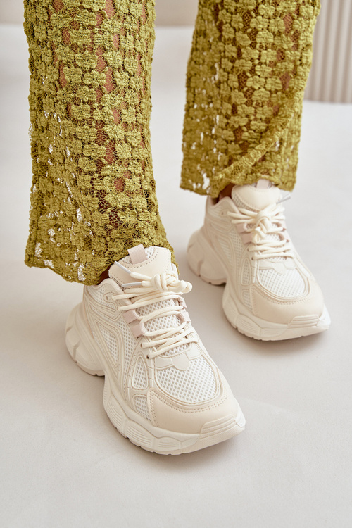 Жіночі спортивні кросівки бежеві Timoci