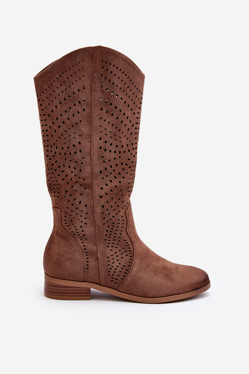 Коричневі черевики на шнурівці Kleorelia