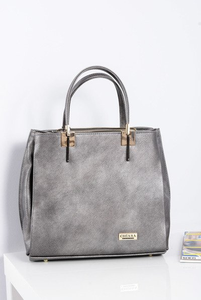 Велика срібна жіноча сумочка + саше + дзеркало ПОЛЬЩА