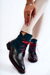 Шкіряні черевики Green and Black Cheyenne 