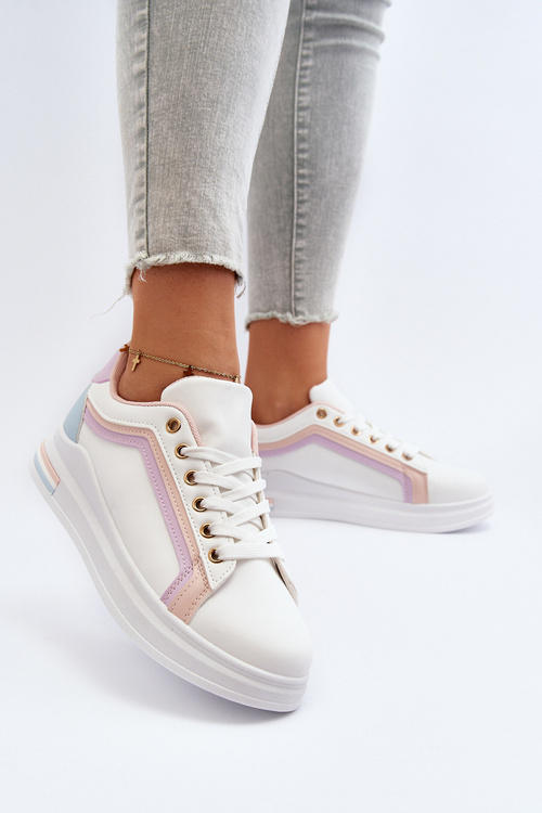 Жіночі кросівки з рожевими паєтками Elnami