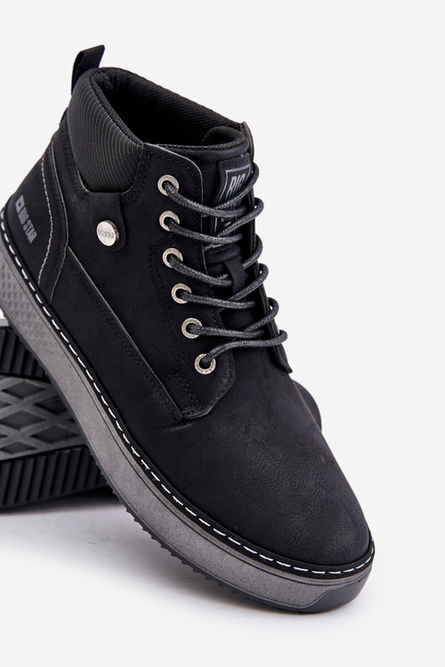 Чоловічі черевики на шнурівці Big Star OO174559 Hi-Poly System Black