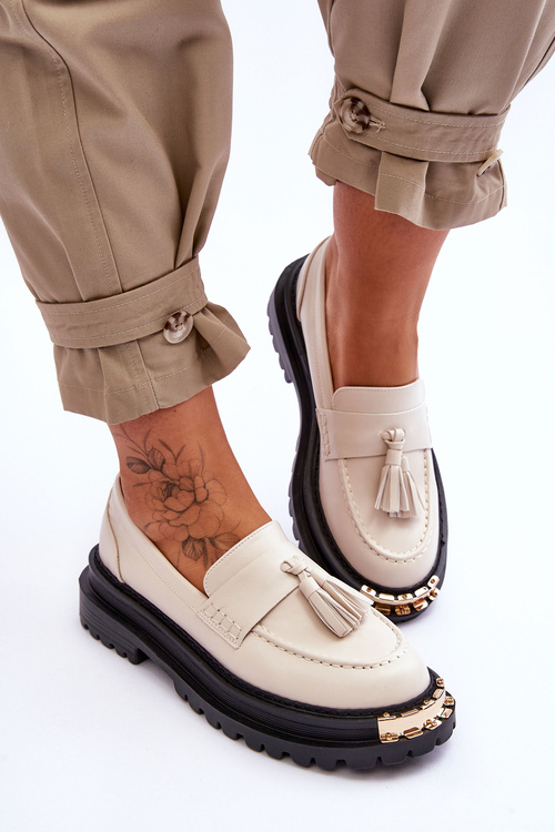 Класичні замшеві лофери з прикрасами Violet Monaro