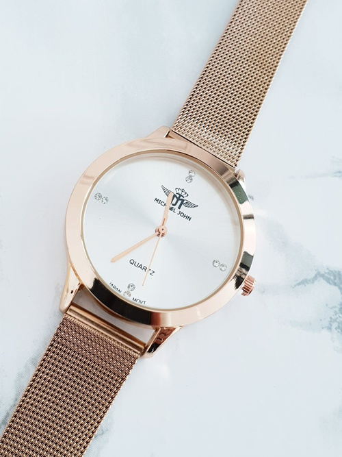 Жіночий годинник Michael John Ferri Pink Gold
