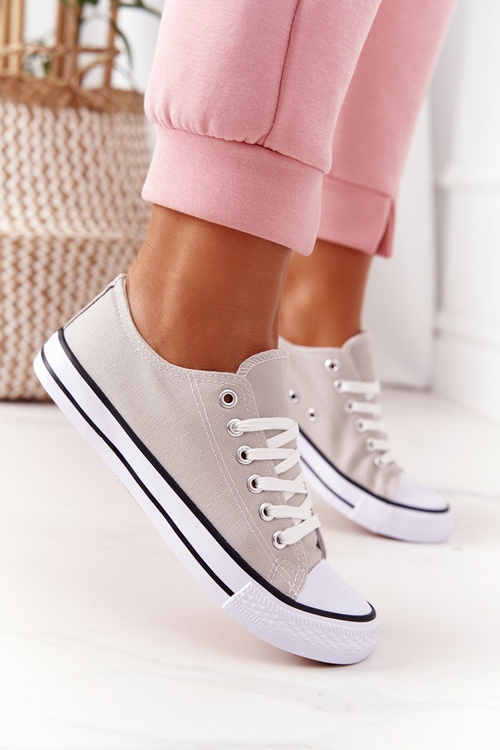 Жіночі класичні кросівки сірі Omerta