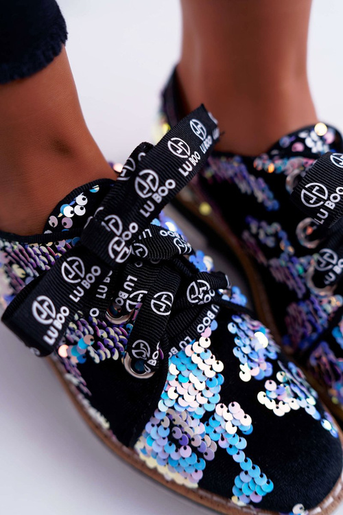 Жіночі напівчоботи Lu Boo Silver Sequins Moonlight