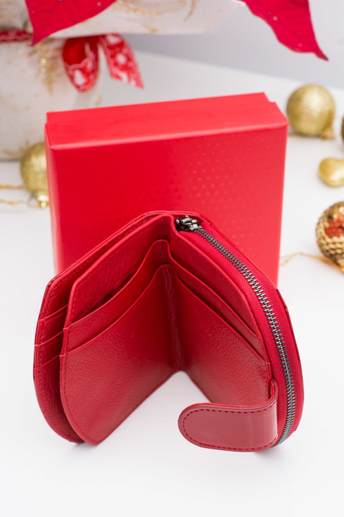 Маленький гаманець Nobo з червоної лакованої шкіри