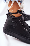 Високі утеплені кросівки Big Star II274157 Чорні