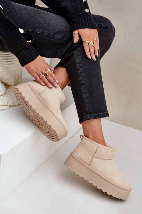 Жіночі Снігоступи На Платформі СвітлоБежеві Нінала