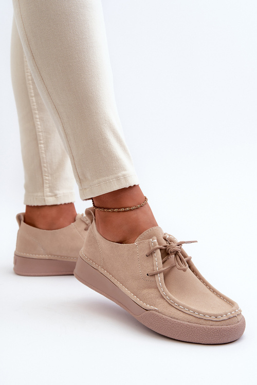 Жіночі замшеві туфлі Sergio Leone SP021 Бежеві