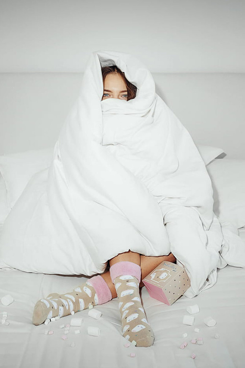 Теплі зимові зефірні шкарпетки Zooxy Terry