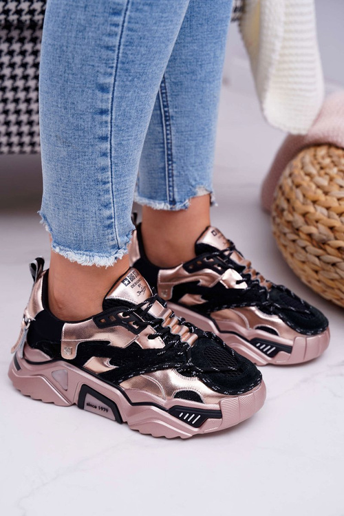 Жіноче спортивне взуття Big Star by Daniel Lopez Black Gold FF274A528