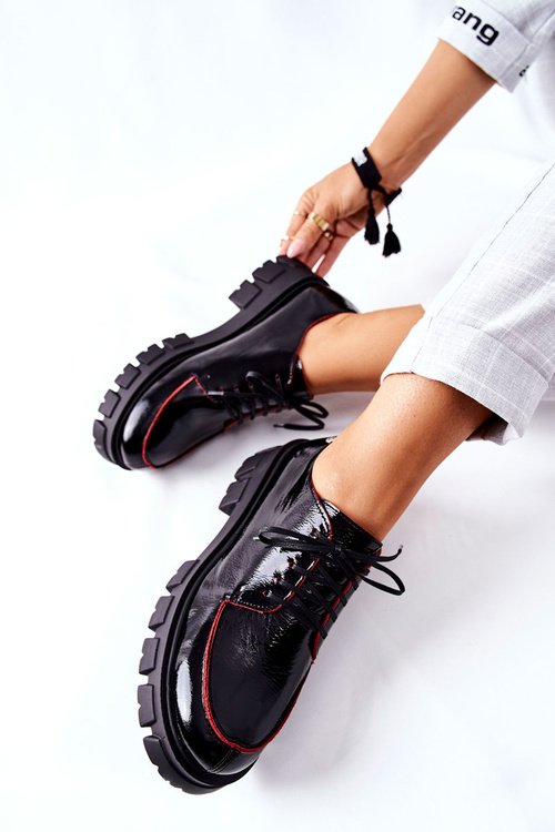 Жіночі шкіряні броги Maciejka Black 5074A-01