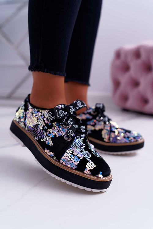 Жіночі напівчоботи Lu Boo Silver Sequins Moonlight