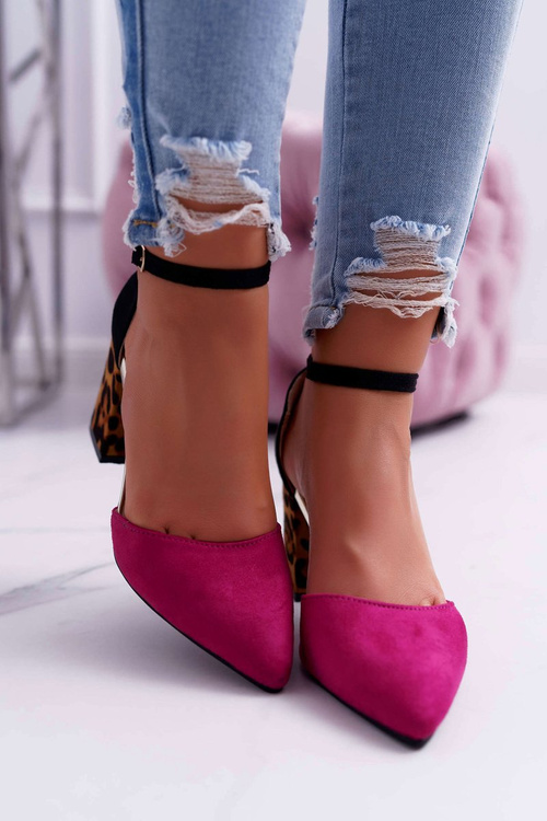 Жіночі леопардові туфлі Fuchsia Ferri
