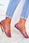 Жіночі балетки Maciejka Leather Pink 03497-15