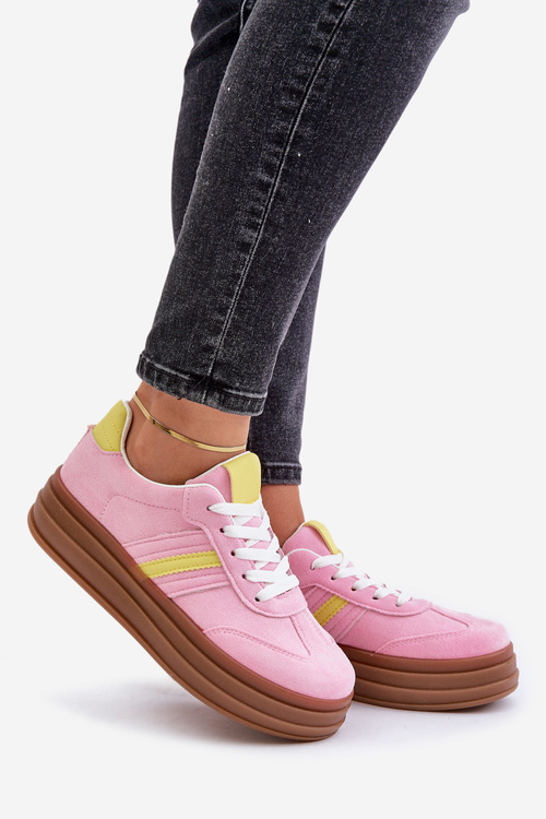 Жіночі кросівки на платформі Pink Dravinnia