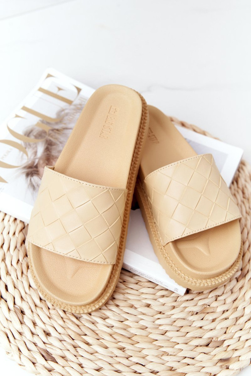 Жіночі тапочки на платформі Big Star HH274689 Жовті