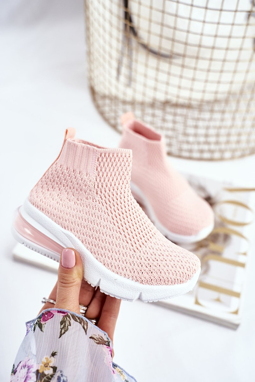 Спортивне взуття дитяче високе рожеве Tobi