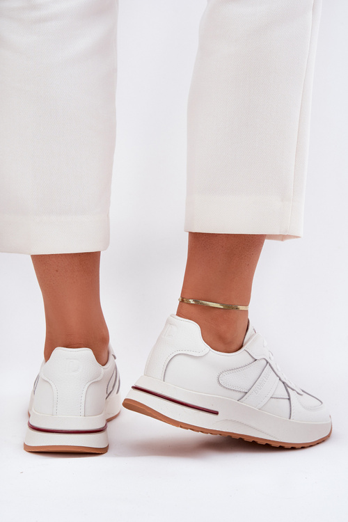 Шкіряне Жіноче Спортивне Взуття Кросівки Daniel Lopez Just Dare SS2D4042 Білі