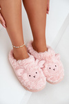 Жіночі пухнасті тапочки з мотивом овець, рожева Фея
