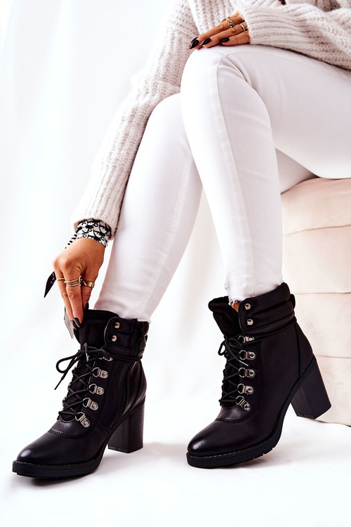 Черевики на шпильці з підігрівом Black Charmmis