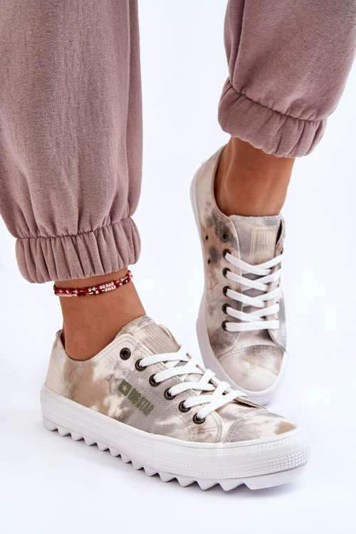 Модні низькі кросівки Big Star LL274043 біло-сірі