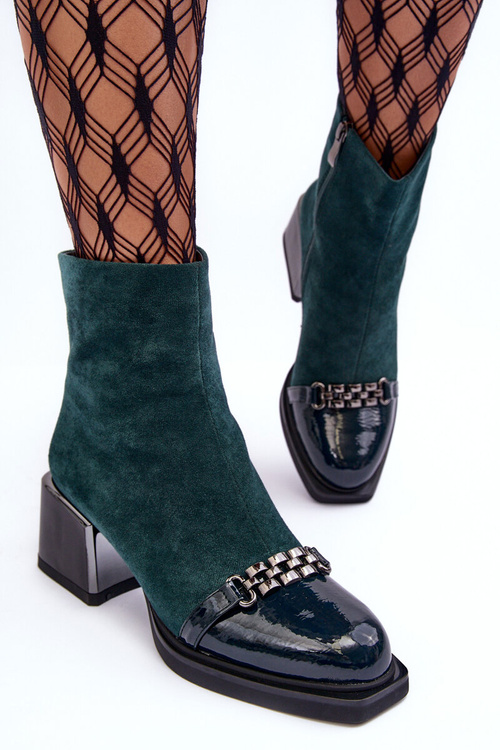 Замшеві чоботи On Massive Block SBarski MR870-70 Green