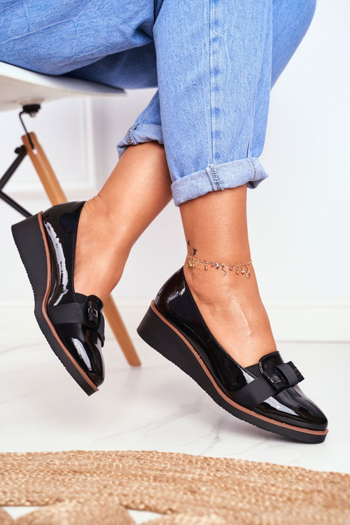 Лаковані ботильйони VINCEZA 22-10446 Чорні