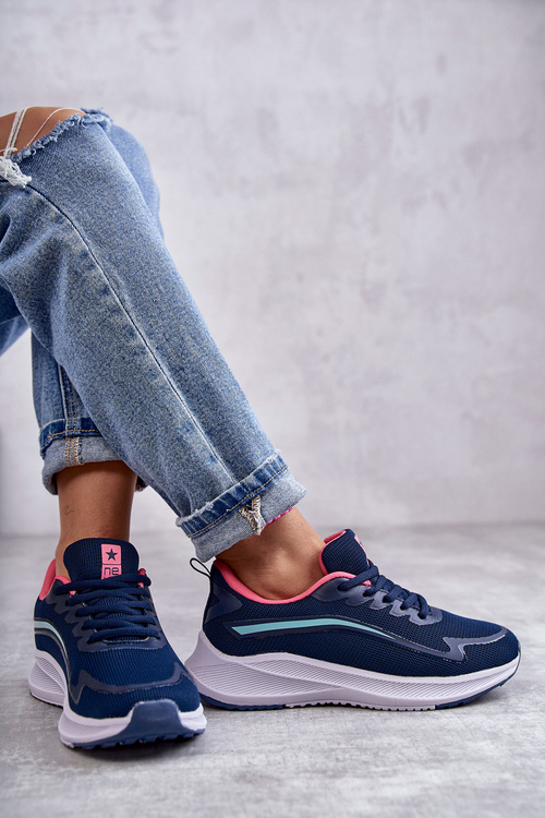 Жіноче модне спортивне взуття Кросівки темно-сині Ida