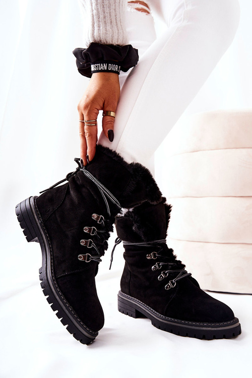 Утеплені черевики Trapper Black Nelby