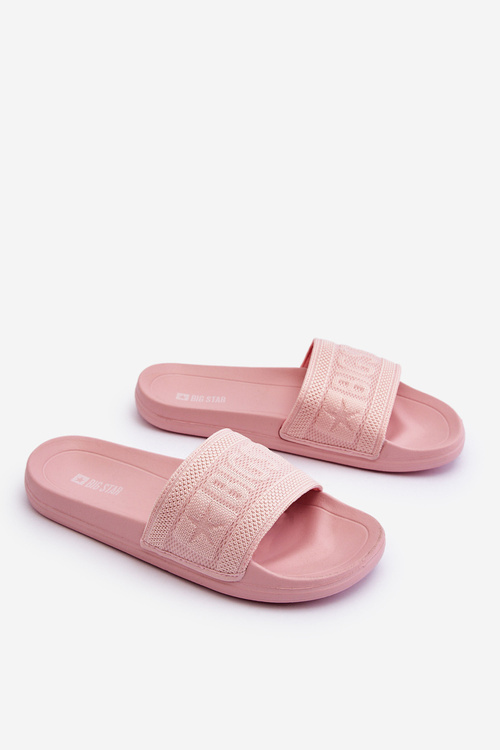 Модні жіночі тапочки Big Star LL274A157 Світло-рожеві