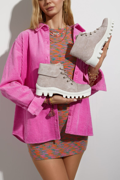 Замшеві чоботи Trapper Tiered Світло-фіолетові Dalles