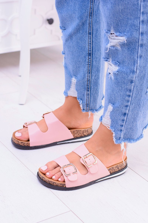 Жіночі рожеві пробкові шльопанці Ferone