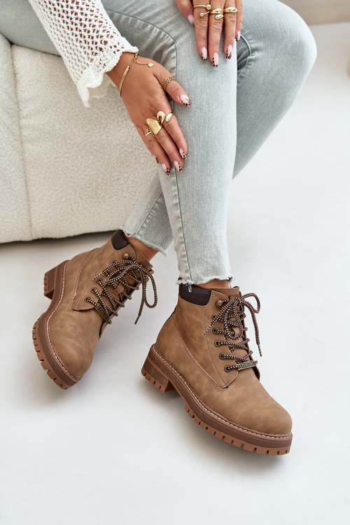 Чоботи жіночі утеплені Big Star OO274A289 Коричневі