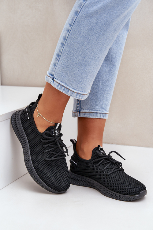 Сітчасті Сліп-Они Спортивне Взуття Жіноче Чорне Harice