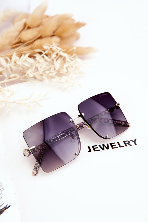 Квадратні сонцезахисні окуляри Prius V508 Silver-Black