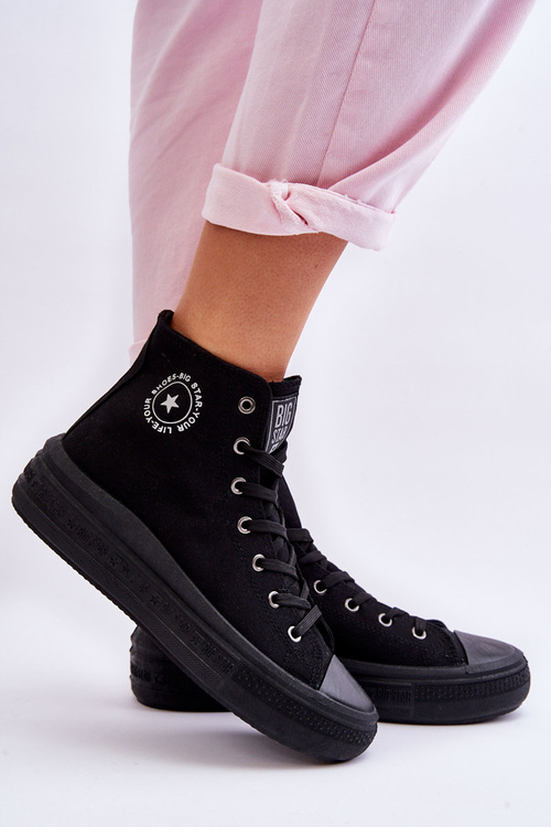 Жіночі високі кросівки Big Star LL274A182 Чорні
