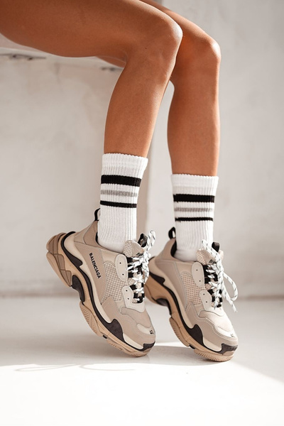 Жіночі шкарпетки в смужку не тиснуть білі