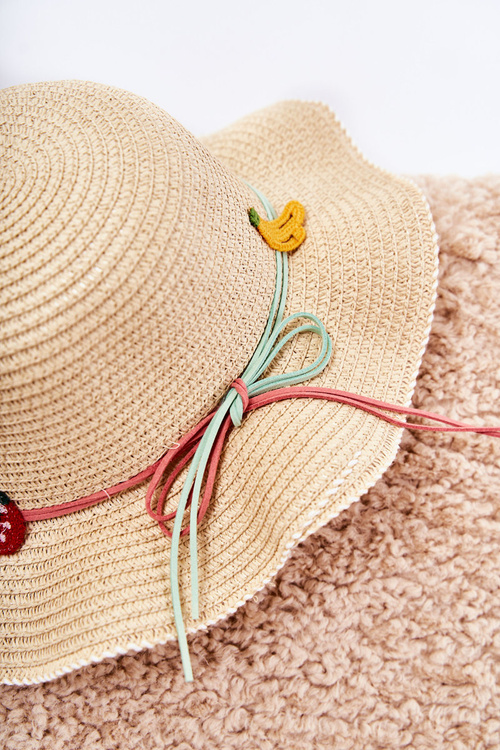 Шапка дитяча з поясом Бежева Simon