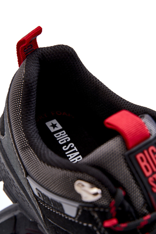 Чоловіче низьке трекінгове взуття Memory Foam Big Star KK174126 Чорне